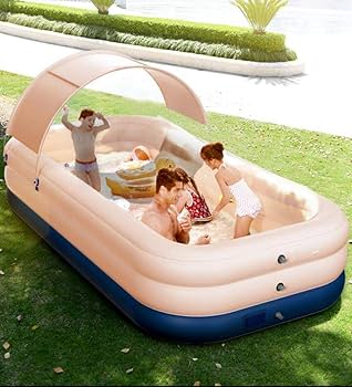 家庭用大型プール　自動膨張　210cm  ★新品未開封 Amazon.co.jp: Shilanmei プール ビニールプール 大型 家庭用